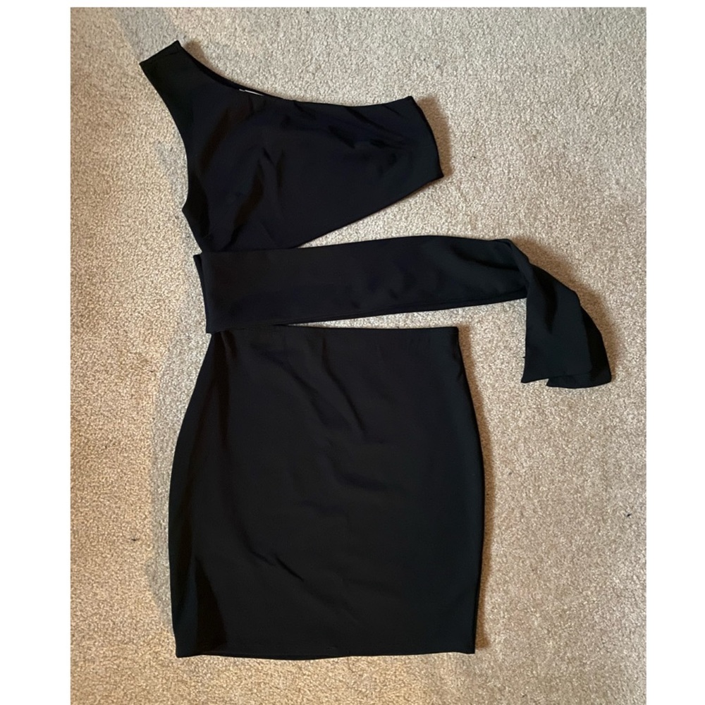 Sexy black mini dress